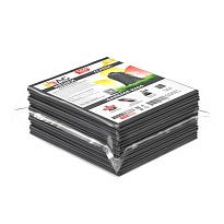 Мешки для мусора 160 л, серые, в пачке 10 шт., ПВД, 40 мкм, 900х1100 мм, i-Bag в Ижевске