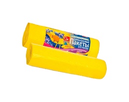 Мешки для мусора 35 л, ароматизированные, Лимон, желтые, в рулоне 10 шт., ПНД, 12 мкм, 560х530 мм, GRIFON Aroma, 101-080 Li в Ижевске