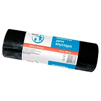 Мешки для мусора 240 л, черные, в рулоне 10 шт., ПВД 30 мкм, 1400х1120 мм, PACLAN Professional, 606336 в Ижевске