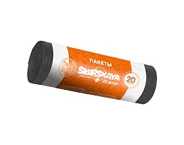 Мешки для мусора 20 л, черные, в рулоне 25 шт., ПНД, 6 мкм, 420х450 мм, SIBIRSKAYA, 101-001 S в Ижевске