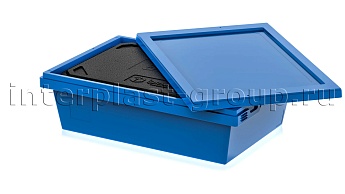 Изотермический контейнер KV 6416 в сборе с крышкой голубой в Ижевске Изотермический контейнер KV 6416 в сборе с крышкой голубой в Ижевске