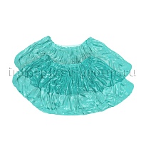 Бахилы бирюзовые 2000 шт (1000 пар), 16 мкм, однослойные, с одной резинкой, Эконом в Ижевске