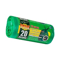 Мешки для мусора 20 л, биоразлагаемые, с ручками, черные, в рулоне 30 шт., ПНД, 10 мкм, 550х440 мм, Крепак, 4607075710047 в Ижевске Мешки для мусора 20 л, биоразлагаемые, с ручками, черные, в рулоне 30 шт., ПНД, 10 мкм, 550х440 мм, Крепак, 4607075710047 в Ижевске