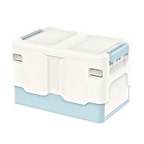 Ящик пластиковый складной белый, дно голубое, 370х240х240 мм в Ижевске