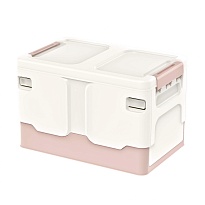 Ящик пластиковый складной белый, дно розовое, 370х240х240 мм в Ижевске