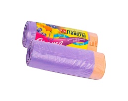 Мешки для мусора 35 л, ароматизированные, Лаванда, сиреневые, в рулоне 10 шт., ПНД, 12 мкм, 560х530 мм, GRIFON Aroma, 101-080 La в Ижевске Мешки для мусора 35 л, ароматизированные, Лаванда, сиреневые, в рулоне 10 шт., ПНД, 12 мкм, 560х530 мм, GRIFON Aroma, 101-080 La в Ижевске