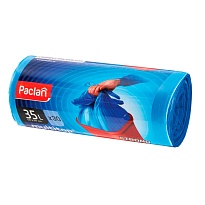 Мешки для мусора 35 л, с ушками, синие, в рулоне 30 шт., ПНД, 10,5 мкм, 640х500 мм, PACLAN Multitop, 600819 в Ижевске Мешки для мусора 35 л, с ушками, синие, в рулоне 30 шт., ПНД, 10,5 мкм, 640х500 мм, PACLAN Multitop, 600819 в Ижевске