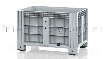 Контейнер iBox сплошной на ножках с пробкой 2 дюйма серый в Ижевске