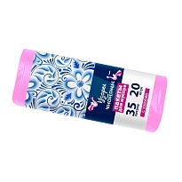 Мешки для мусора 35 л, с ушками, розовые, в рулоне 20 шт., ПНД, 12 мкм, 655х500 мм, Узоры Чистоты, МУ3469 (МСУ-35роз) в Ижевске Мешки для мусора 35 л, с ушками, розовые, в рулоне 20 шт., ПНД, 12 мкм, 655х500 мм, Узоры Чистоты, МУ3469 (МСУ-35роз) в Ижевске