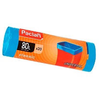 Мешки для мусора 80 л, синие, в рулоне 20 шт., ПНД, 12 мкм, 900х700 мм, PACLAN Classic, 606335 в Ижевске Мешки для мусора 80 л, синие, в рулоне 20 шт., ПНД, 12 мкм, 900х700 мм, PACLAN Classic, 606335 в Ижевске