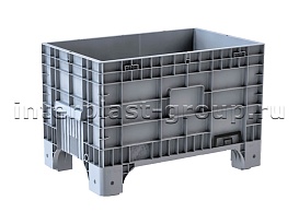 Контейнер iBox сплошной на ножках с краном серый в Ижевске